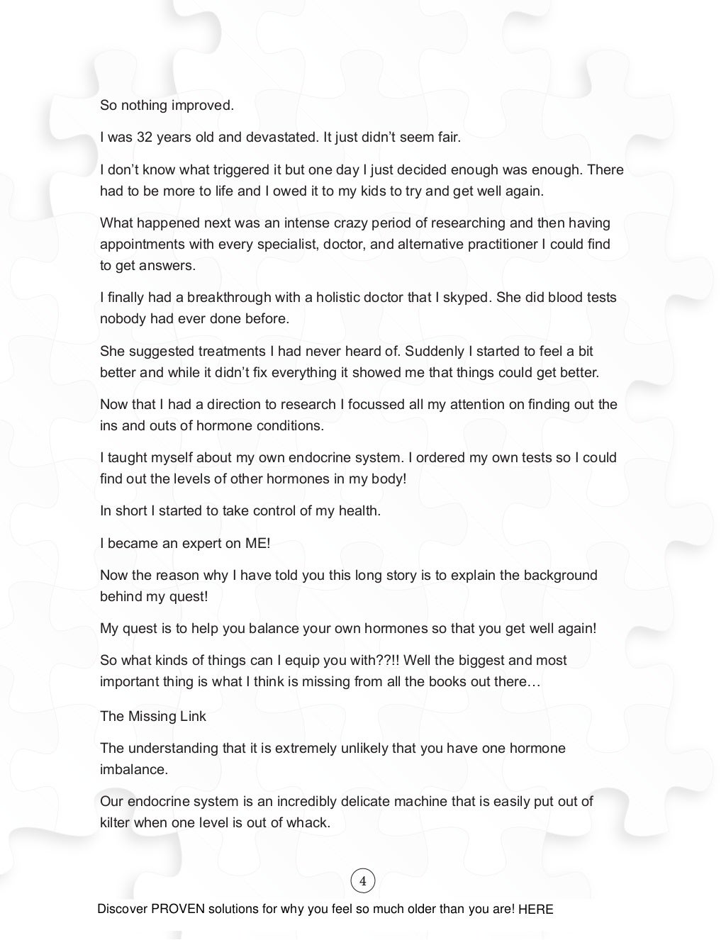 PROVEN solutions for hormone based fatigue, weight gain, low mood and