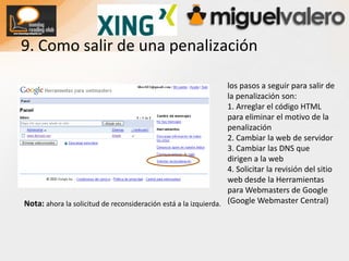 misitio.com/es, misitio.com/fr6.10 Posicionamiento GeográficoGoogle Local Business Center: ofrece un servicio de posicionamiento geográfico basado en 5 palabras clave.