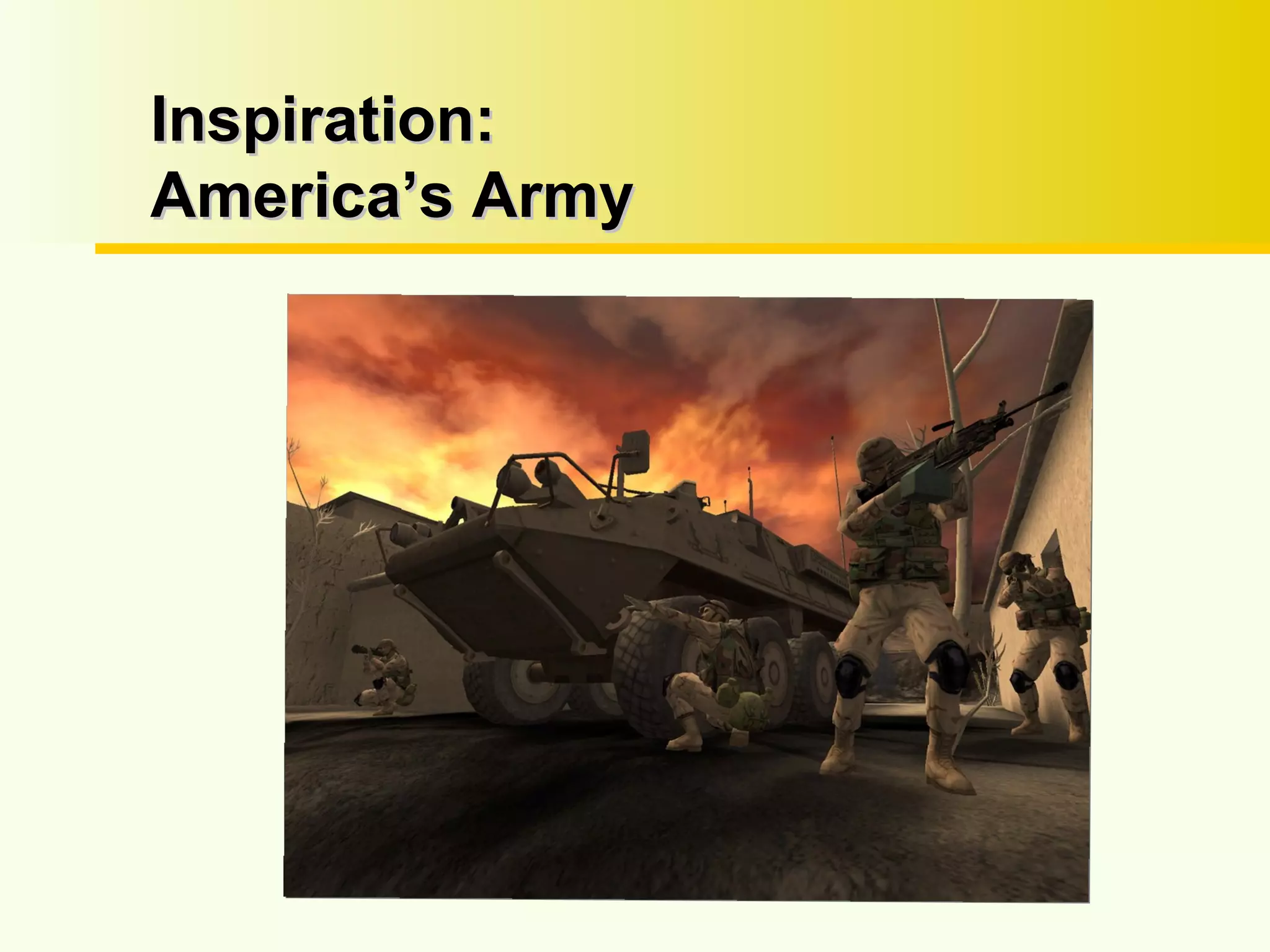 Inspiration: America’s Army