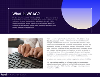 The must have WCAG checklist For designers | PDF