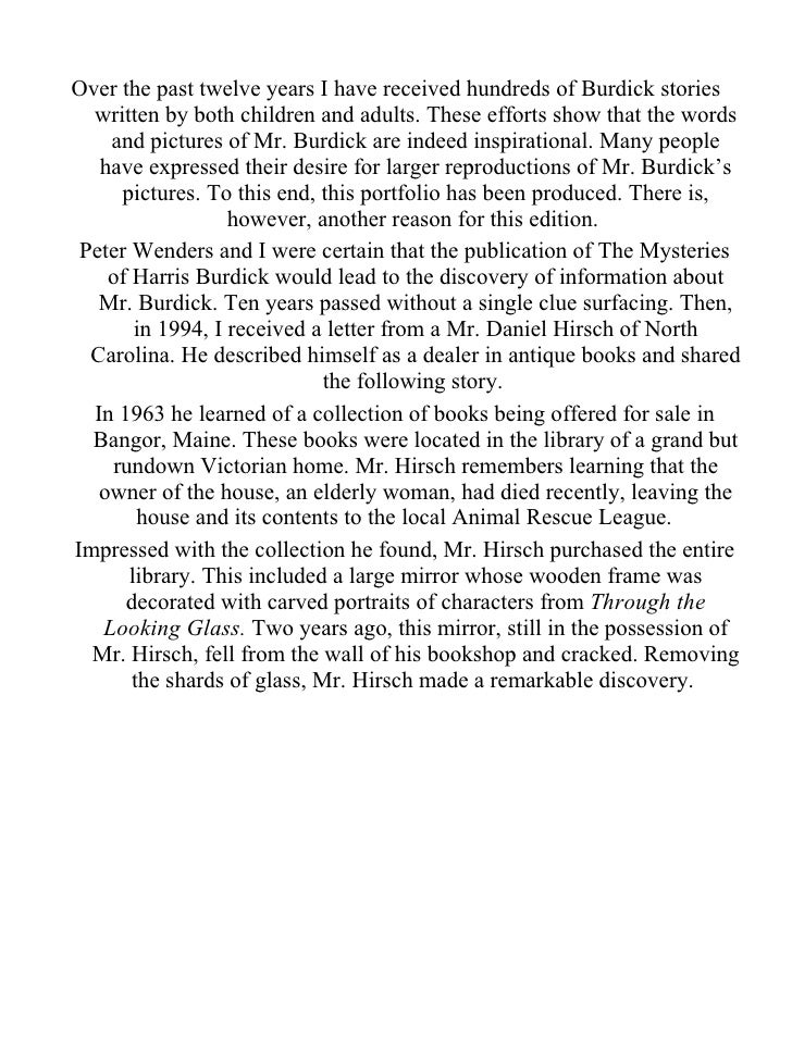 the mysteries of harris burdick pdf