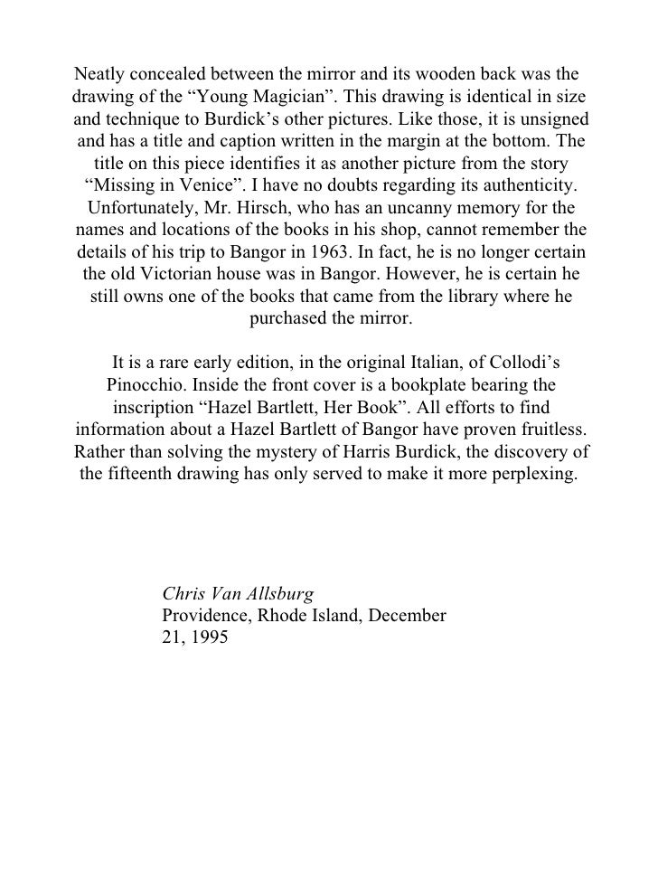the mysteries of harris burdick pdf