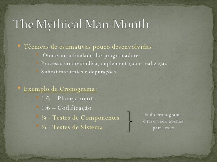mythical man month essays The mythical man-month: essays on software engineering, anniversary edition ebook: frederick p brooks jr: amazoncouk: kindle store. mythical man month essays The mythical man-month: essays on software engineering, anniversary edition ebook: frederick p brooks jr: amazoncouk: kindle store.
