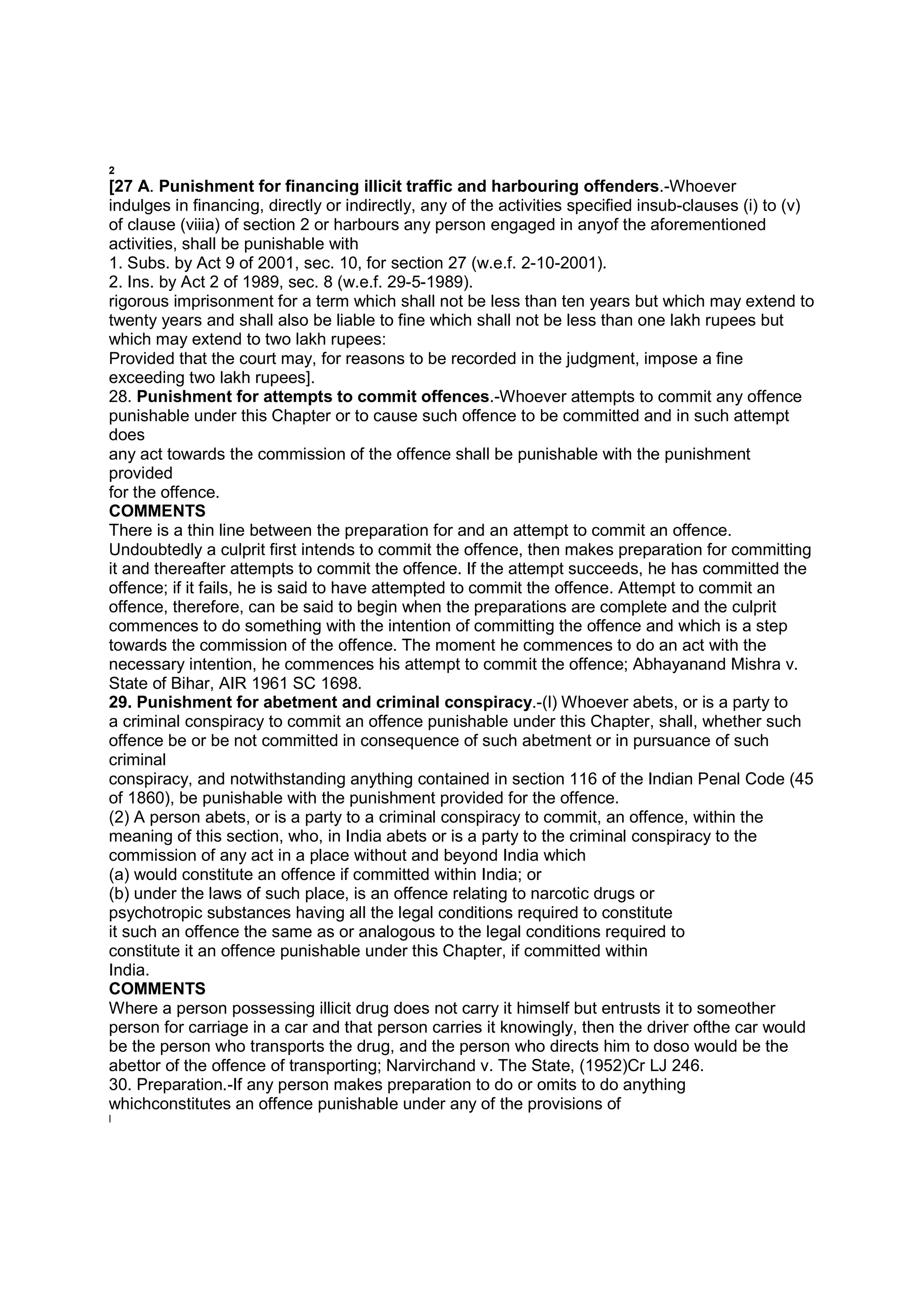 The Narcotic Drugs and Psychotropic Substances Act, 1985 | PDF