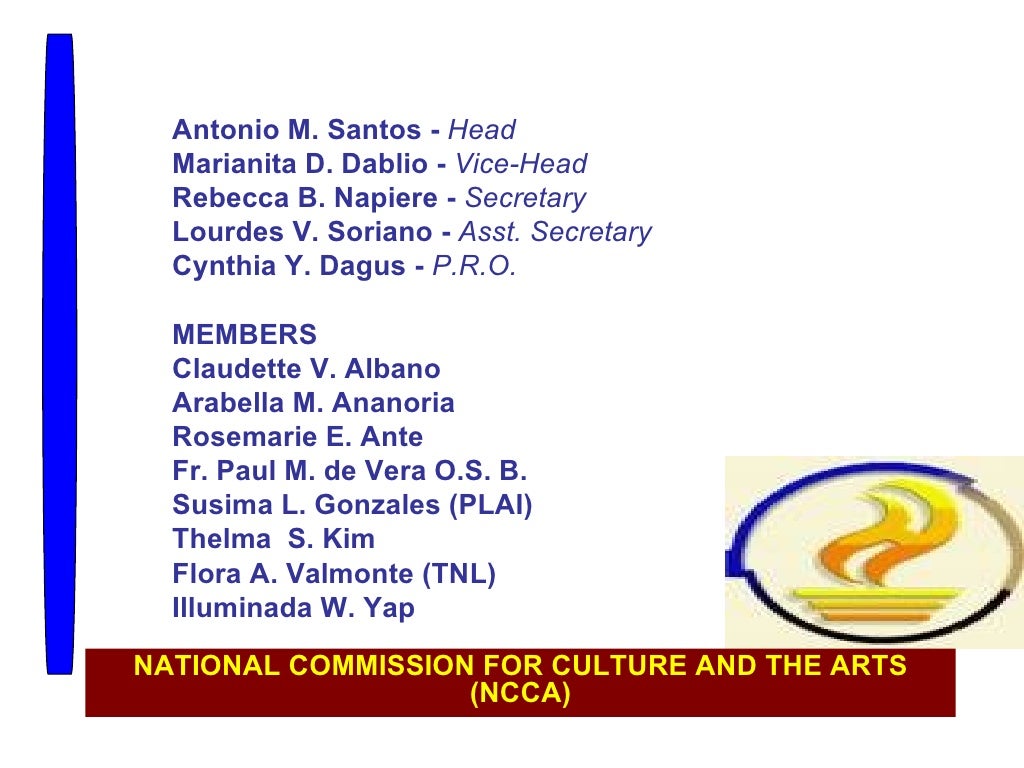 The National Commission For Culture & The Arts