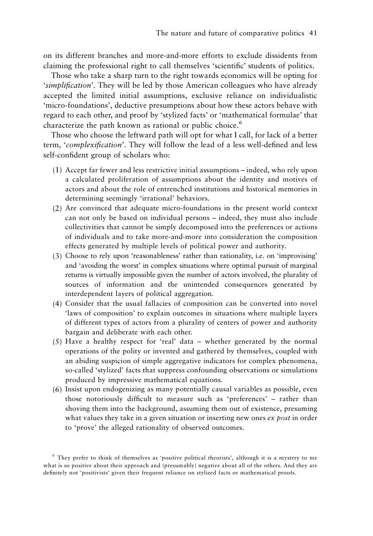 the nature and future of comparative politics comparative politics essay