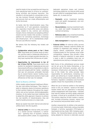The Networked Bank: Utility Concepts to Transform the Operating Model | PDF