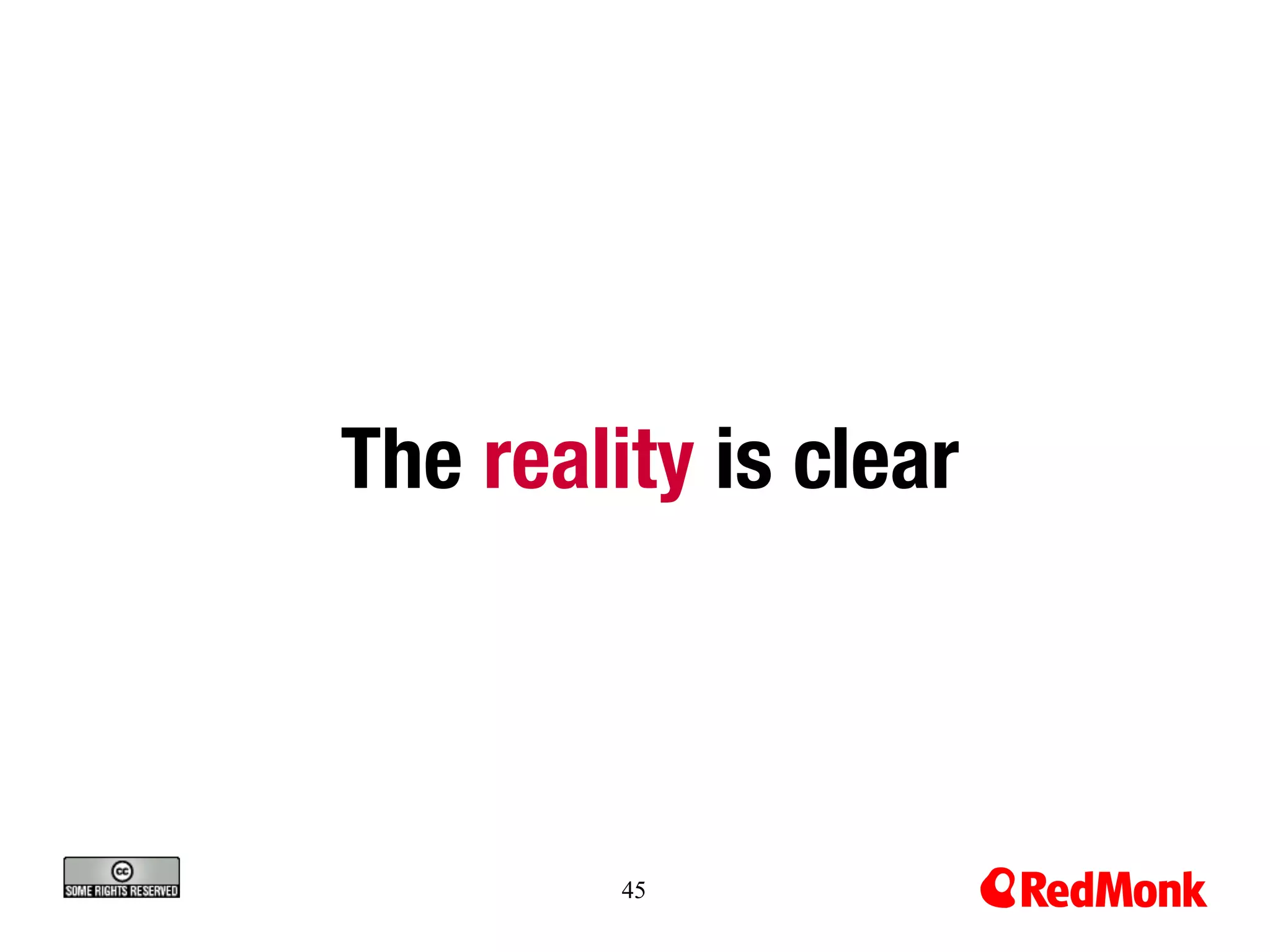 The reality is clear



         45
 