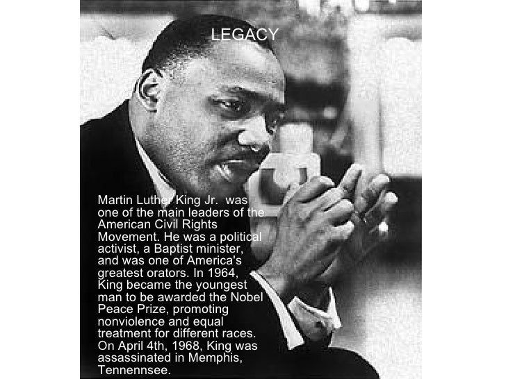 Martin luther king jr legacy essay