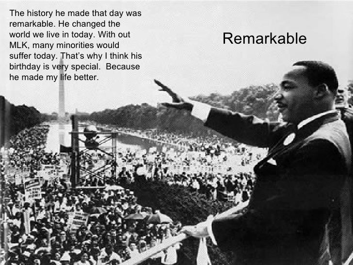 The New Martin Luther king Day Presentation