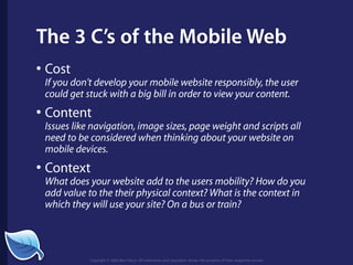 The Next Generation of the Mobile Web