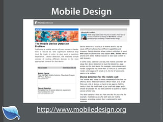 The Next Generation of the Mobile Web