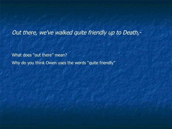 The Next War Wilfred Owen The Next War Wilfred Owen