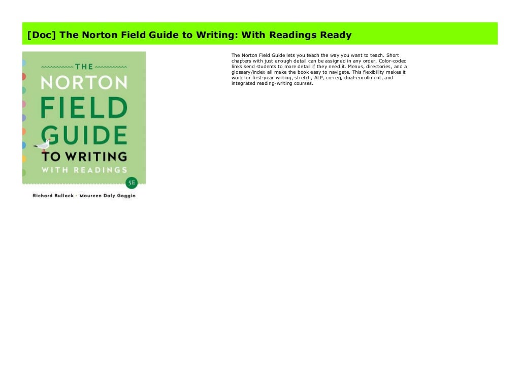 Doc The Norton Field Guide To Writing With Readings Ready doc-the-norton-field-guide-to-writing-with-readings-ready