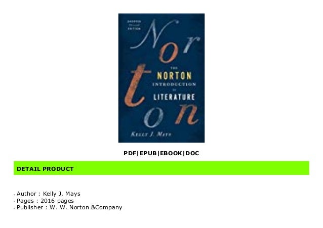 [PDF] The Norton Introduction to Literature