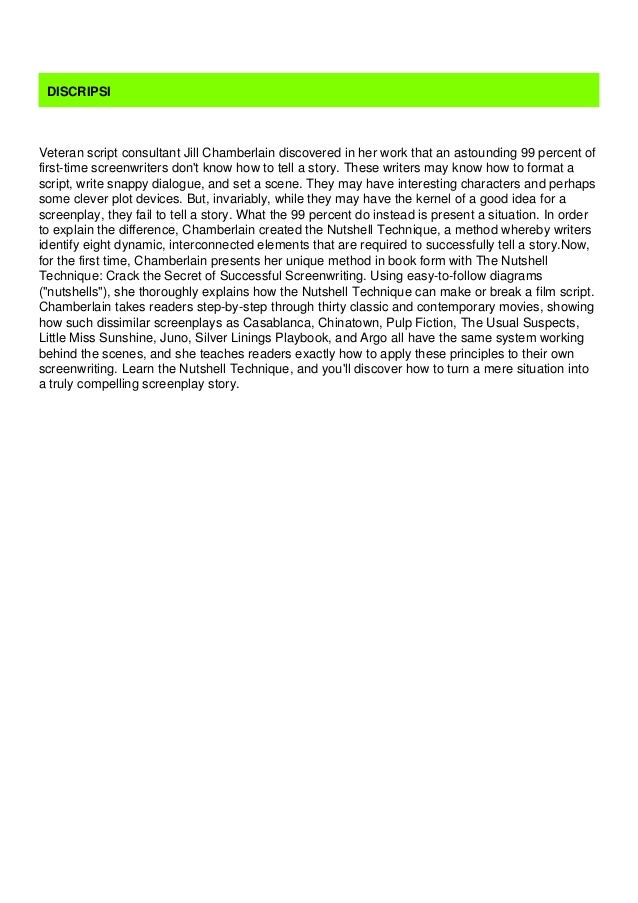 Download The Nutshell Technique Crack the Secret of Successful Scr…