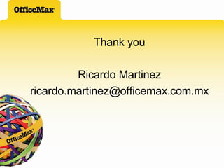Thank you Ricardo Martinez [email_address] 