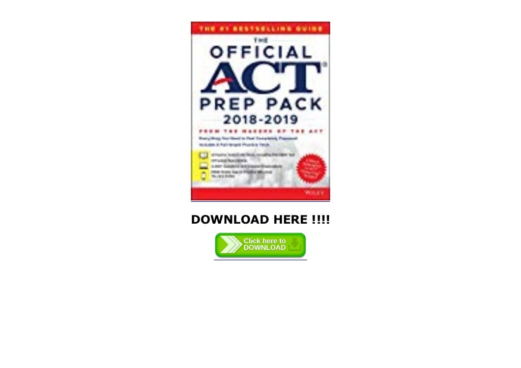 Original Books The Official ACT Prep Pack with 6 Full Practice Tests (4 ...