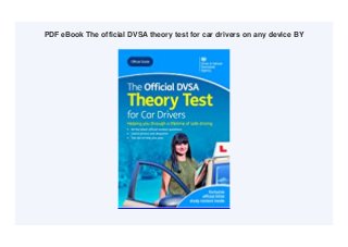 PDF eBook The official DVSA theory test for car drivers on any device BY
 
