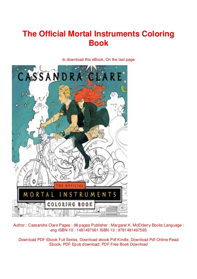 Download The Official Mortal Instruments Coloring Book