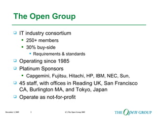 The Open Group Architect Certification Ppt