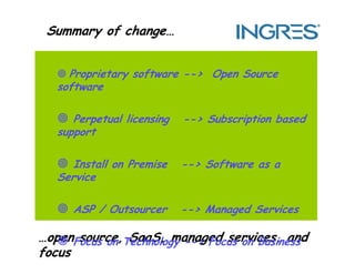 The Open Source & SaaS Revolution