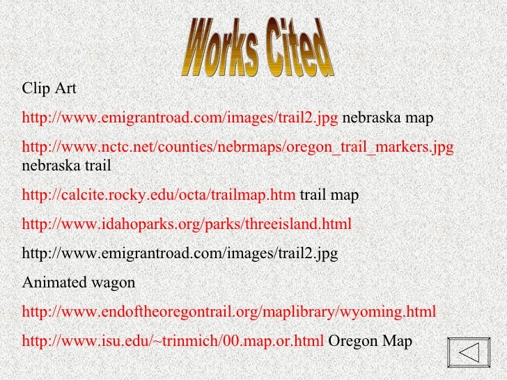 The Oregon Trail oxen diagram 