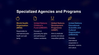 The Organisational Structure of the United Nations | PPTX