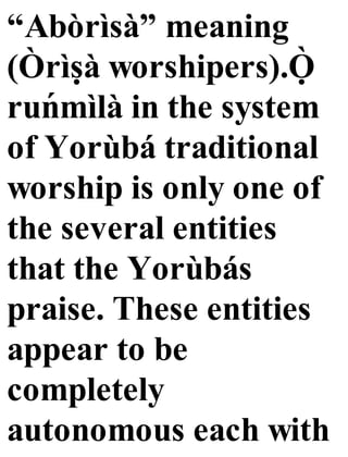 The original-major-odu-ifa-ile-adedayo-ologundudu | PDF