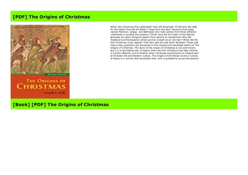 Read The Origins Of Christmas
