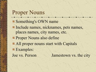 The Parts Of Speech | PPT