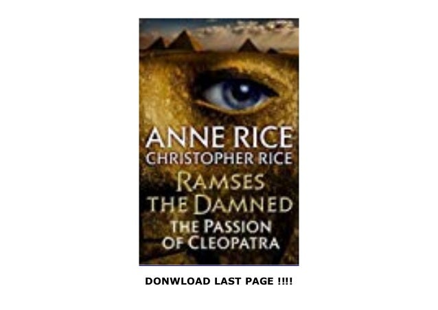 ramses the damned the passion of cleopatra hardcover ramses the damned the passion of cleopatra hardcover
