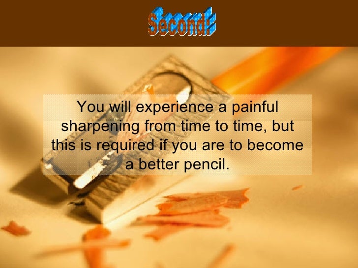 the pencil parable