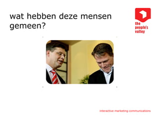 wat hebben deze mensen gemeen? 