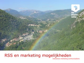 RSS en marketing mogelijkheden 