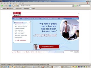 De site van Eneco 