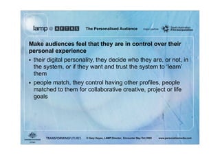 A Presentation About You - The Personalized Audience