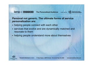 A Presentation About You - The Personalized Audience