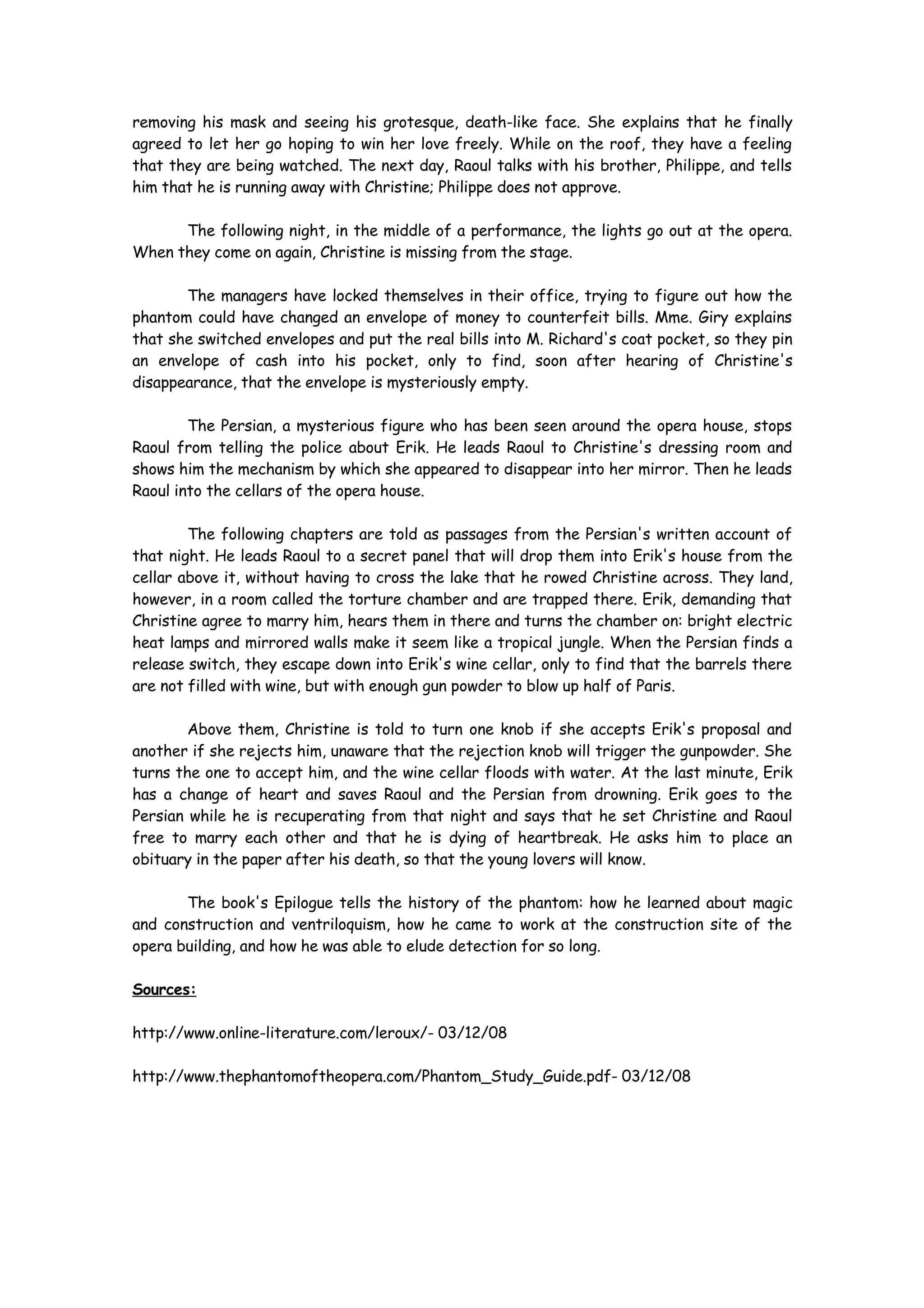 The Phanton Of The Opera