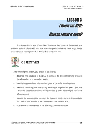 The philippine-basic-education-curriculum | PDF