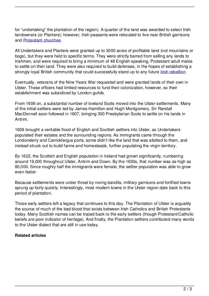 The Plantation of Ulster