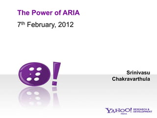 The power of ARIA