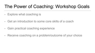 The Power of Coaching | PPTX