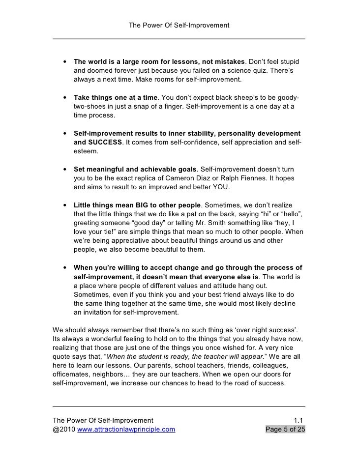 Self Improvement Essay Barcafontanacountryinncom Self Improvement Essay The Working Class Quest For Self Improvement Thesis Statement Descriptive Essay also English Essay Samples What Is The Thesis In An Essay