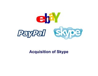 Acquisition of Skype