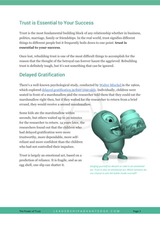 The Power of Trust to Succeed | PDF