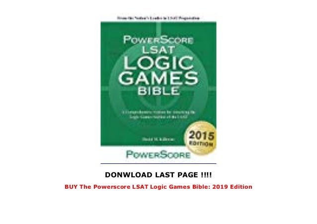powerscore lsat logic games bible pdf download
