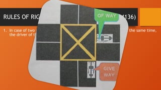 Comprehensive Guide to Right of Way Rules and Parking Regulations | PPTX