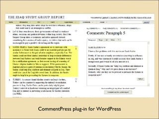 CommentPress plug-in for WordPress 
