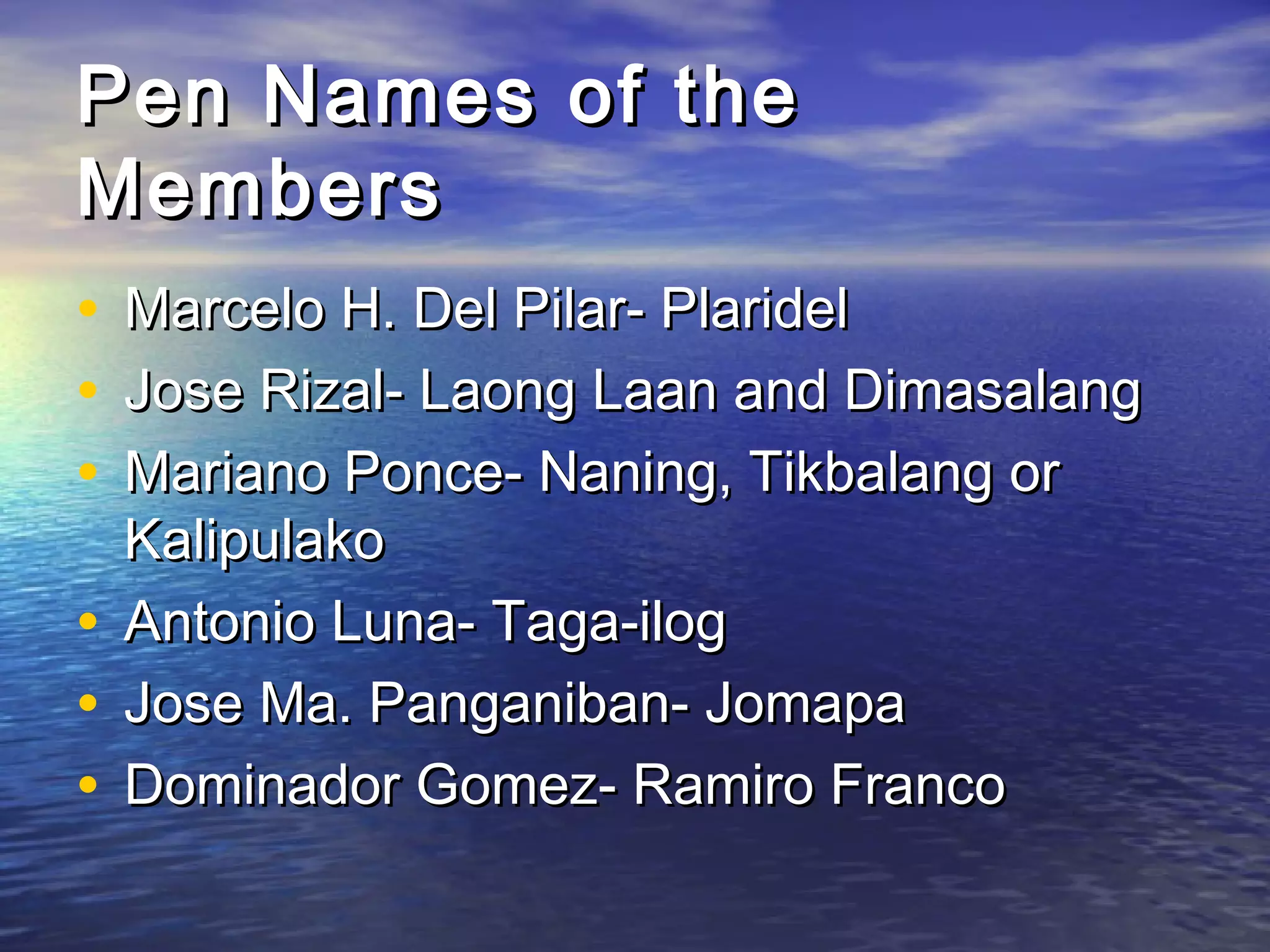 The propaganda-movement-1226568905065425-9 | PPT